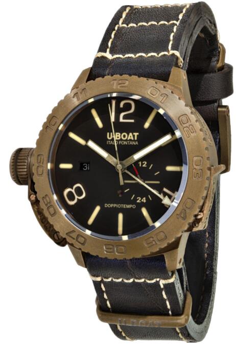 Replica U-BOAT Watch Classico 45 Doppio Tempo Bronze 9008